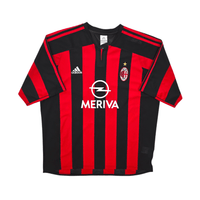 2003/04 AC Milan Home Football Shirt (XL) Adidas 3 Maldini - Football Finery - FF303231