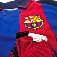 2003/04 Barcelona Home Football Shirt (L) Nike 10 Ronaldinho - Football Finery - FF306003