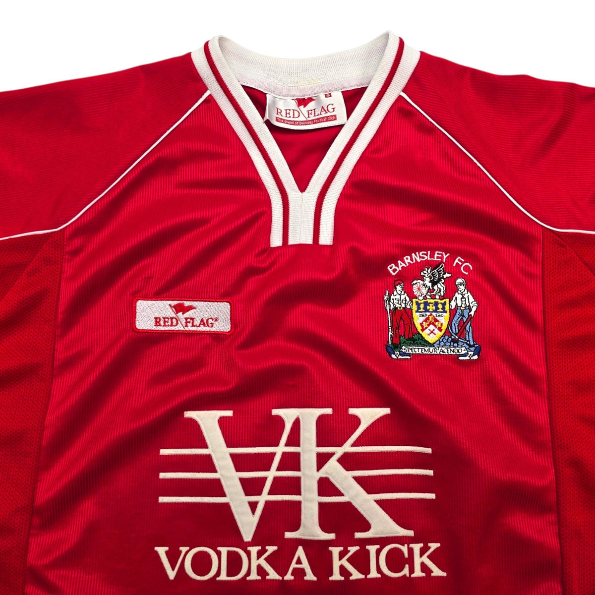 2003/04 Barnsley Home Football Shirt (S) Red Flag - Football Finery - FF304640