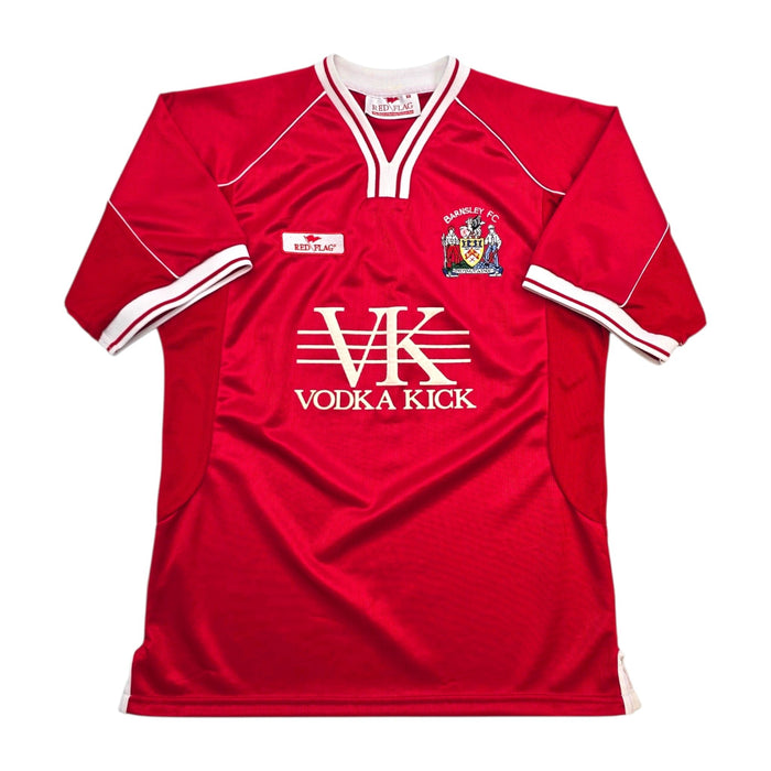 2003/04 Barnsley Home Football Shirt (S) Red Flag - Football Finery - FF304640