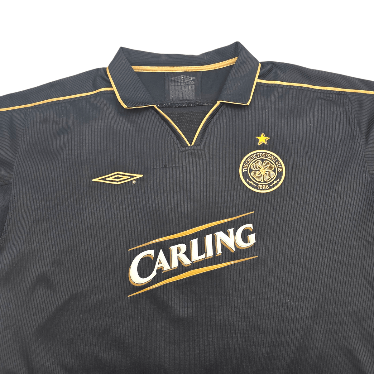 2003/04 Celtic Away Football Shirt (L) Umbro 7 Larsson - Football Finery - FF303310