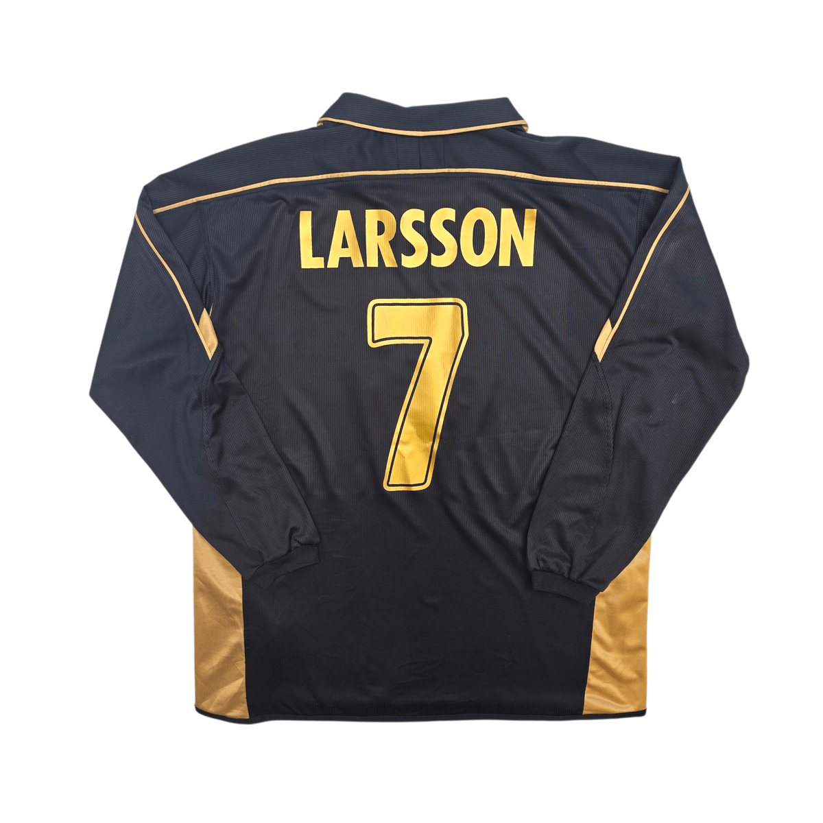 2003/04 Celtic Away Football Shirt (L) Umbro 7 Larsson - Football Finery - FF303310