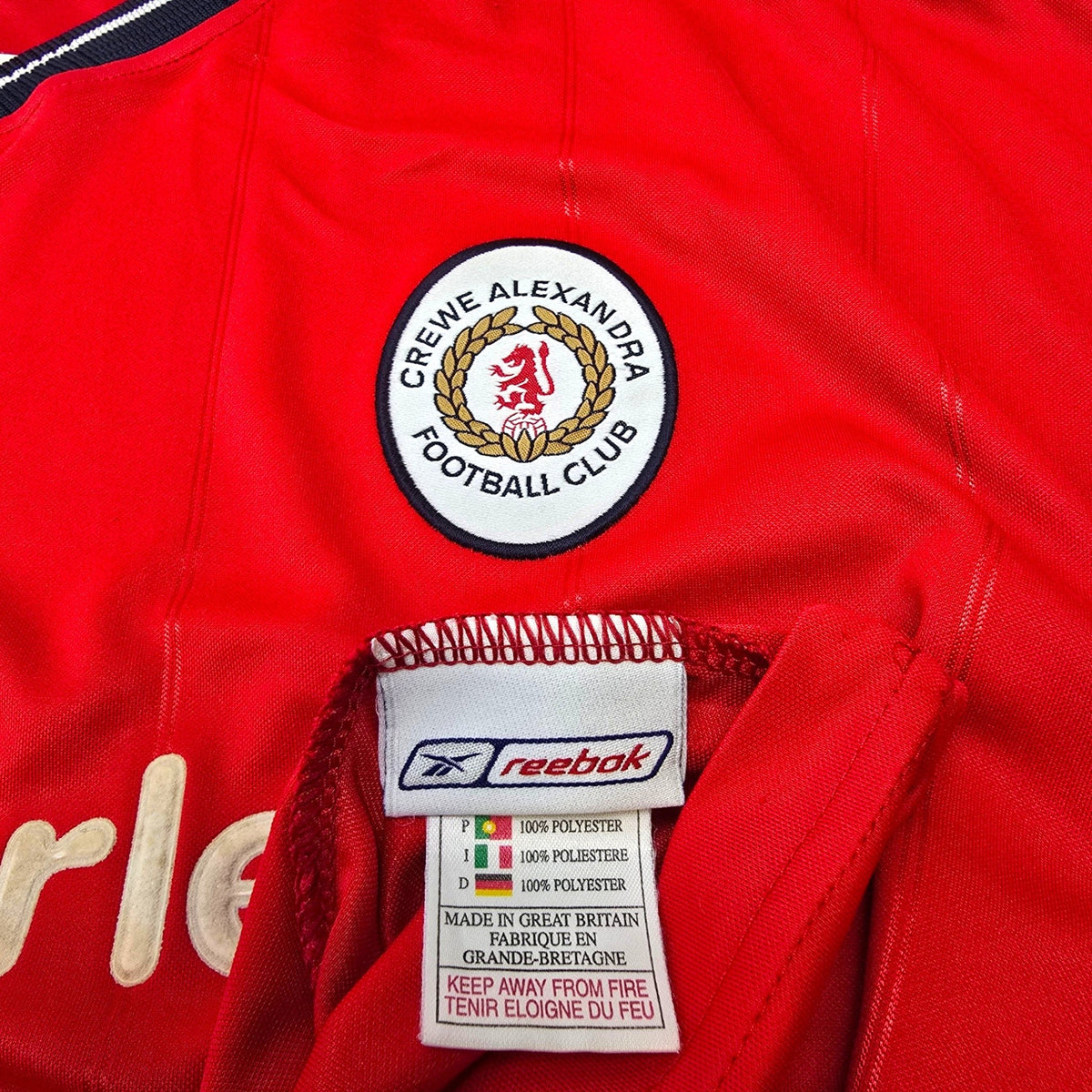 2003/04 Crewe Alexandra Home Football Shirt (XL) Reebok - Football Finery - FF306300