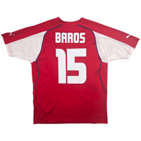 2003/04 Czech Republic Home Football Shirt (L) Puma 15 Baros - Football Finery - FF303072