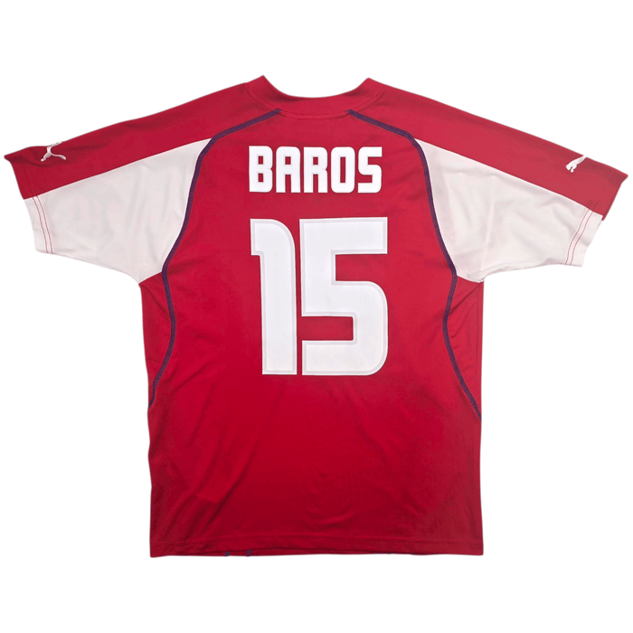 2003/04 Czech Republic Home Football Shirt (L) Puma 15 Baros - Football Finery - FF303072