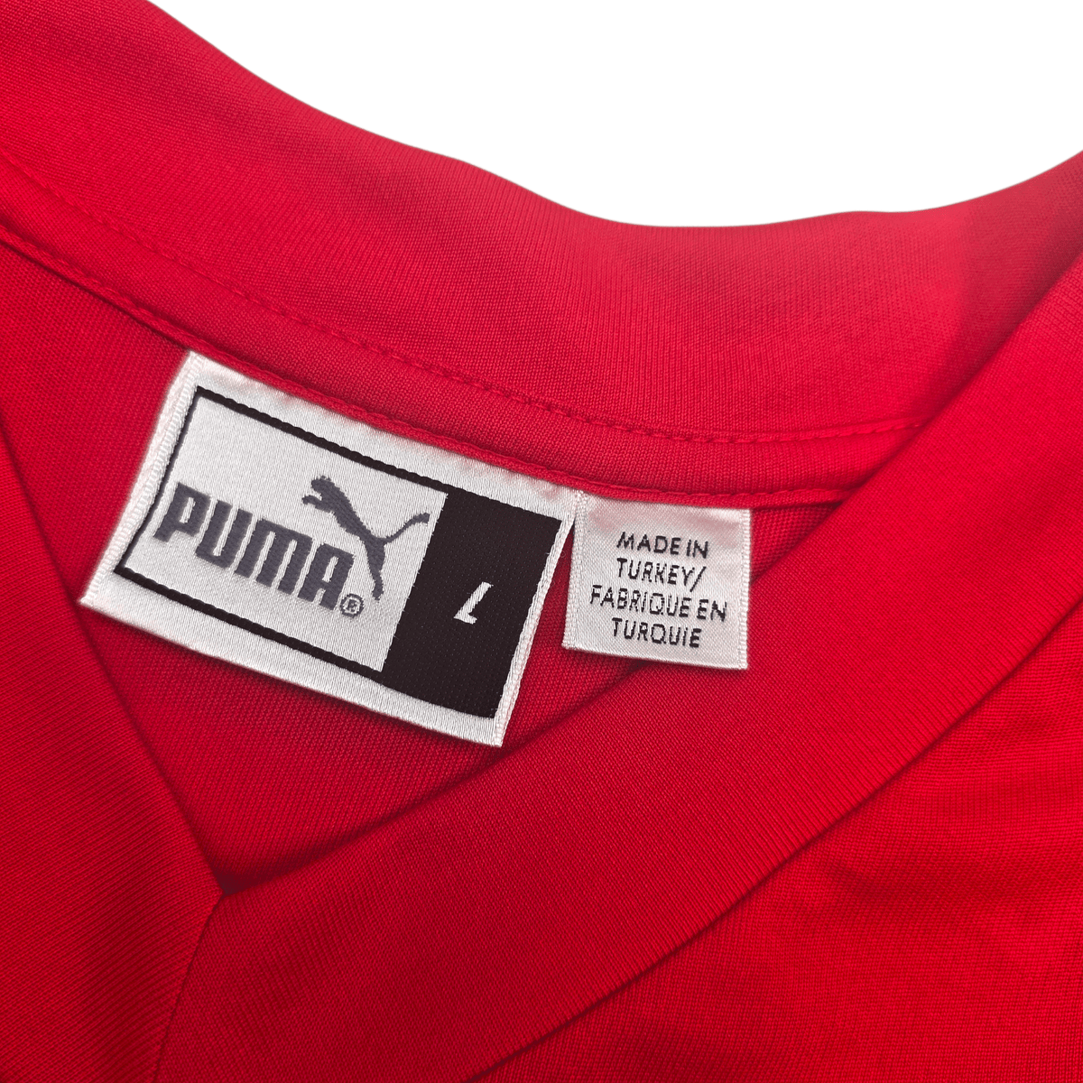 2003/04 Czech Republic Home Football Shirt (L) Puma 15 Baros - Football Finery - FF303072