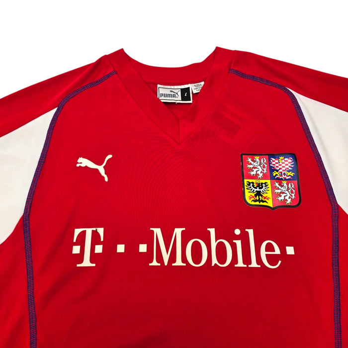 2003/04 Czech Republic Home Football Shirt (L) Puma - Football Finery - FF305253