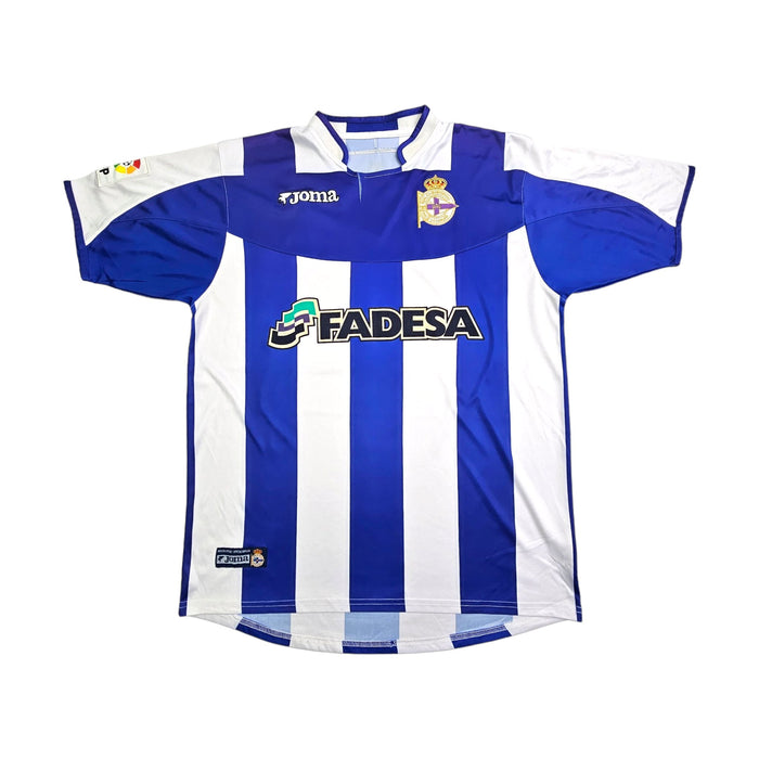 2003/04 Deportivo La Coruna Home Football Shirt (L) Joma - Football Finery - FF203695