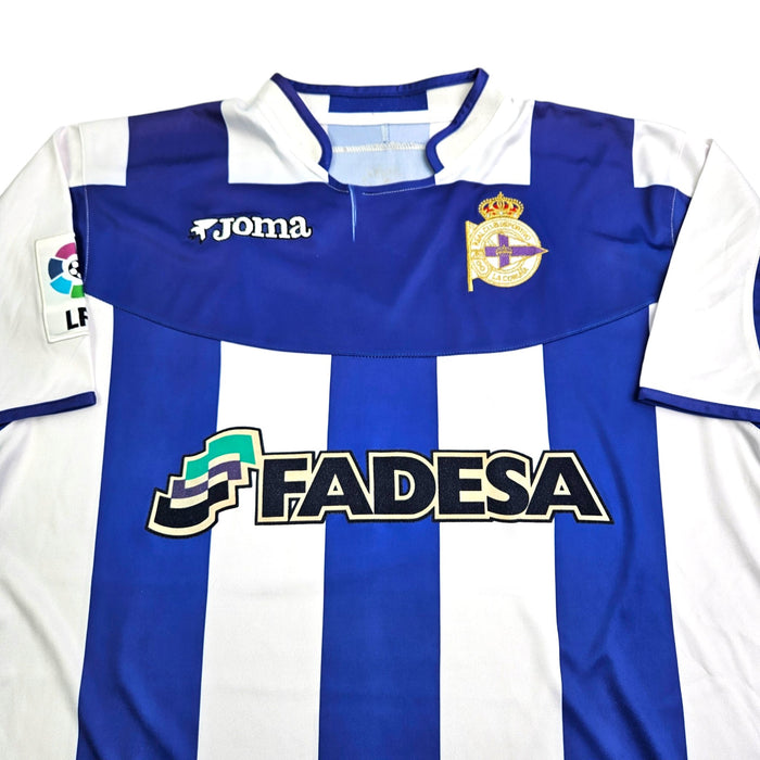 2003/04 Deportivo La Coruna Home Football Shirt (L) Joma - Football Finery - FF203695