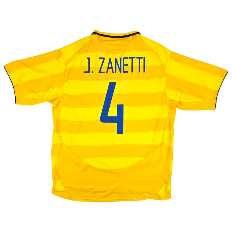 2003/04 Inter Milan Away Football Shirt (XL) Nike 4 J. Zanetti - Football Finery - FF301196