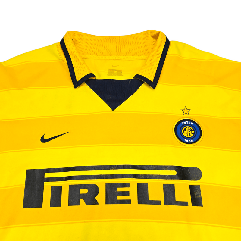 2003/04 Inter Milan Away Football Shirt (XL) Nike 4 J. Zanetti - Football Finery - FF301196