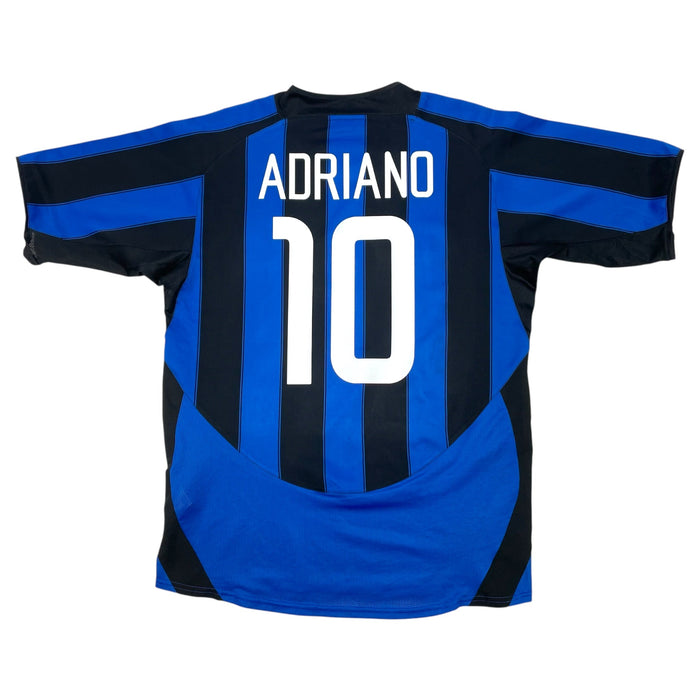 2003/04 Inter Milan Home Football Shirt (M) Nike 10 Adriano - Football Finery - FF302914