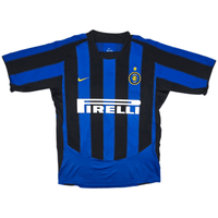 2003/04 Inter Milan Home Football Shirt (M) Nike 10 Adriano - Football Finery - FF302914