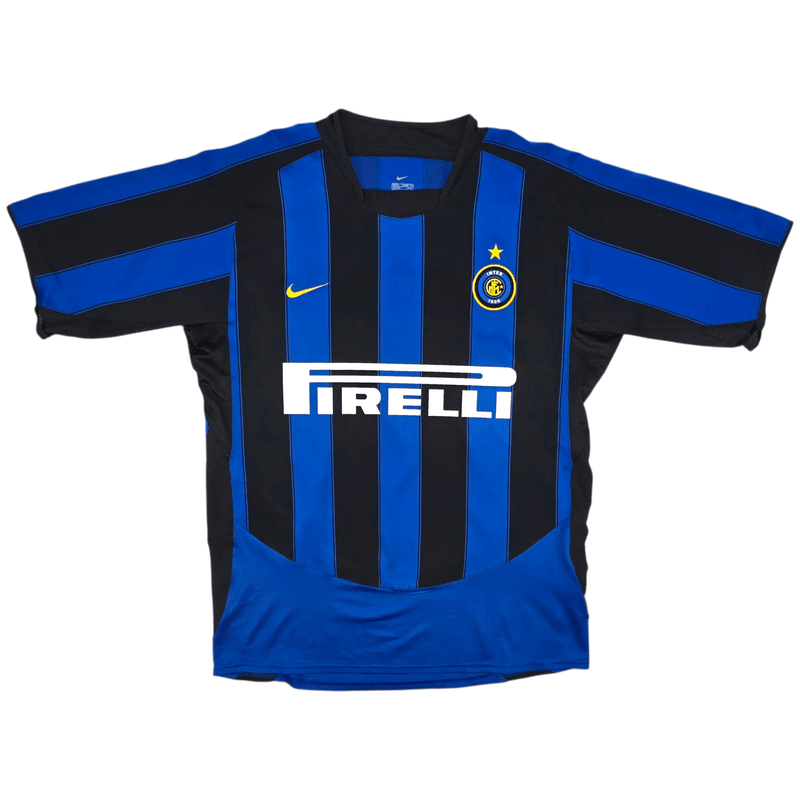 2003/04 Inter Milan Home Football Shirt (M) Nike 10 Adriano - Football Finery - FF302914