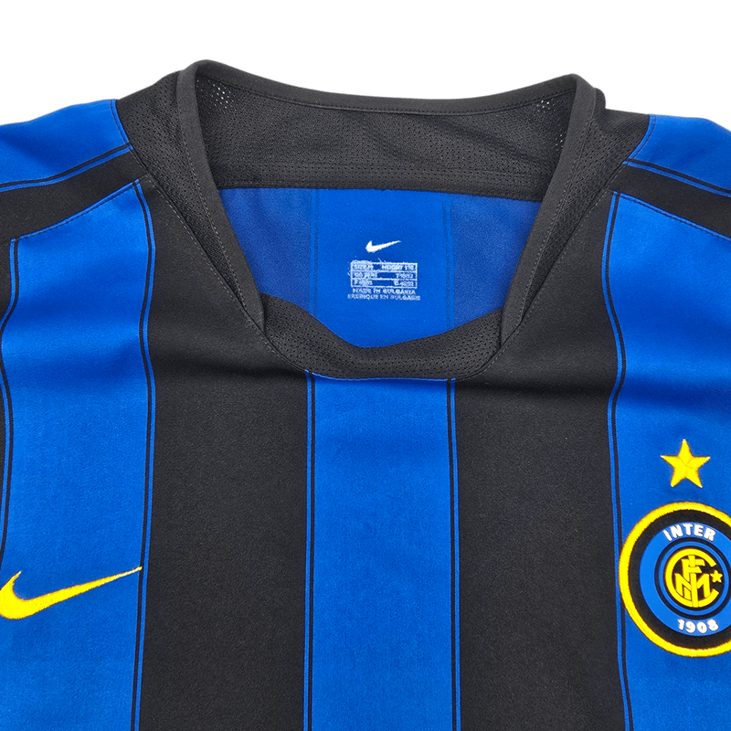 2003/04 Inter Milan Home Football Shirt (M) Nike 10 Adriano - Football Finery - FF302914