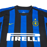 2003/04 Inter Milan Home Football Shirt (M) Nike 10 Adriano - Football Finery - FF302914