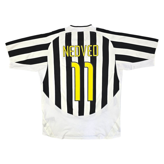 2003/04 Juventus Home Football Shirt (L) Nike #11 Nedved - Football Finery - FF204238