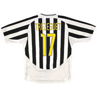 2003/04 Juventus Home Football Shirt (L) Nike 17 Trezeguet - Football Finery - FF301872