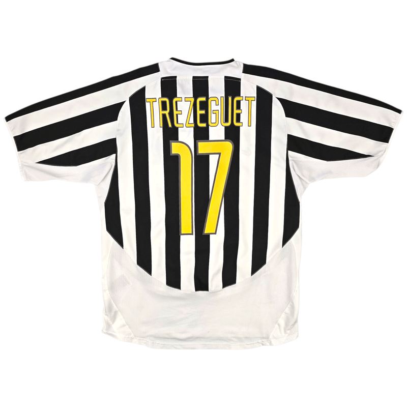 2003/04 Juventus Home Football Shirt (L) Nike 17 Trezeguet - Football Finery - FF301872