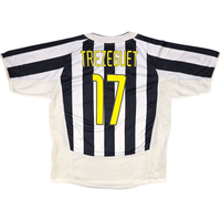 2003/04 Juventus Home Football Shirt (XL) Nike 17 Trezeguet (EUROPEAN) - Football Finery - FF302004