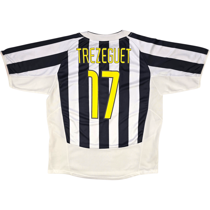 2003/04 Juventus Home Football Shirt (XL) Nike 17 Trezeguet (EUROPEAN) - Football Finery - FF302004