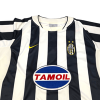 2003/04 Juventus Home Football Shirt (XL) Nike 17 Trezeguet (EUROPEAN) - Football Finery - FF302004