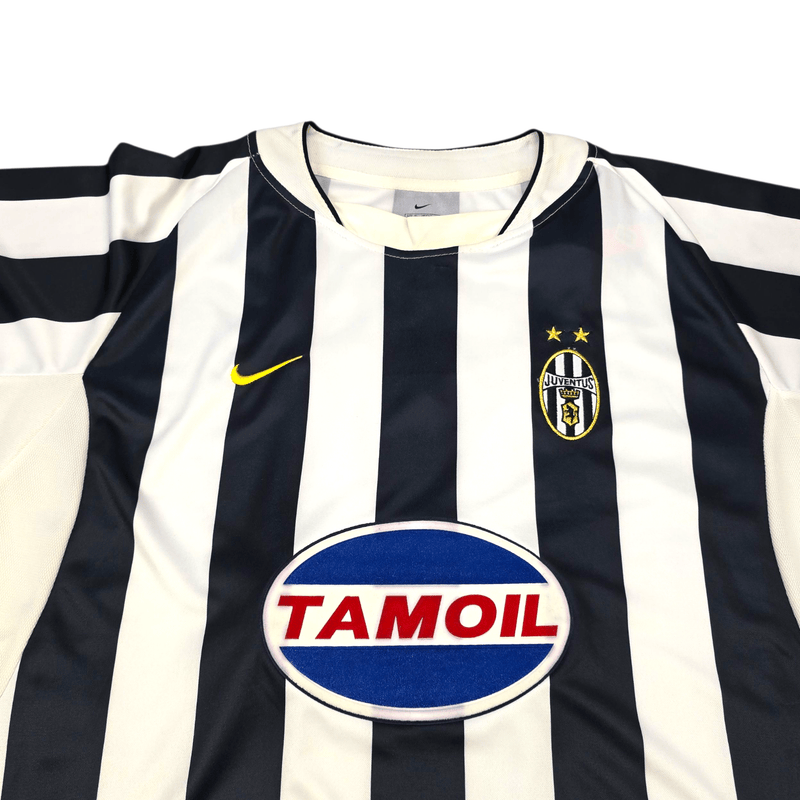 2003/04 Juventus Home Football Shirt (XL) Nike 17 Trezeguet (EUROPEAN) - Football Finery - FF302004