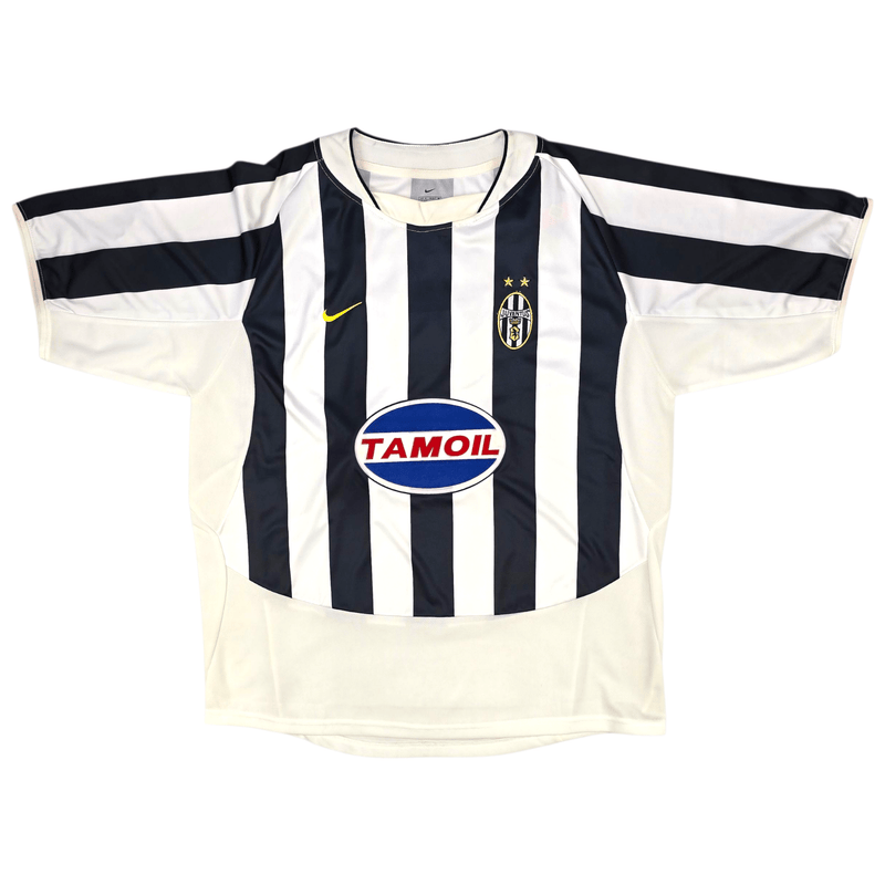 2003/04 Juventus Home Football Shirt (XL) Nike 17 Trezeguet (EUROPEAN) - Football Finery - FF302004