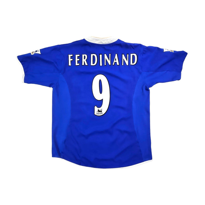 2003/04 Leicester City Home Football Shirt (L) Le Coq Sportif # 9 Ferdinand - Football Finery - FF202417