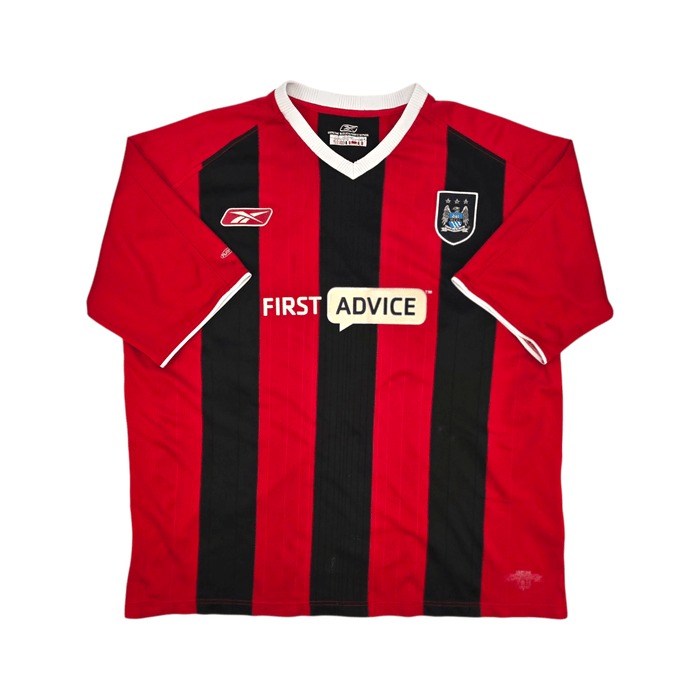 2003/04 Manchester City Away Football Shirt (2XL) Reebok - Football Finery - FF302074