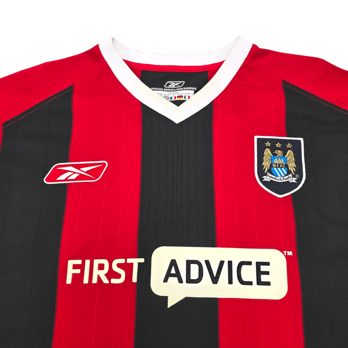 2003/04 Manchester City Away Football Shirt (L) Reebok - Football Finery - FF300181