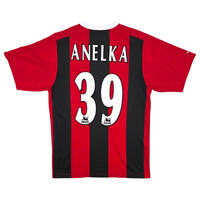 2003/04 Manchester City Away Football Shirt (M) Reebok 39 Anelka - Football Finery - FF302385