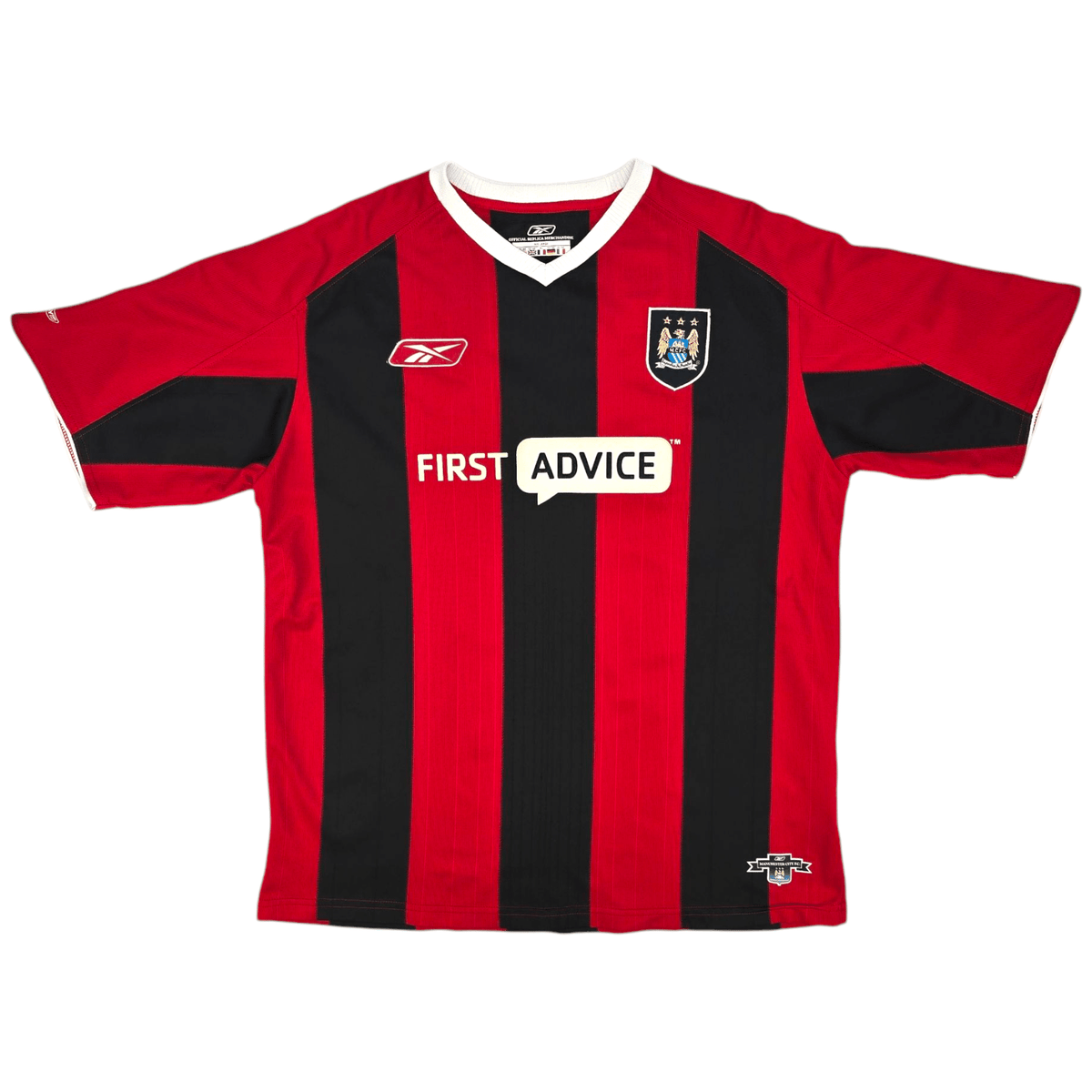 2003/04 Manchester City Away Football Shirt (XL) Reebok #20 McManaman - Football Finery - FF300179
