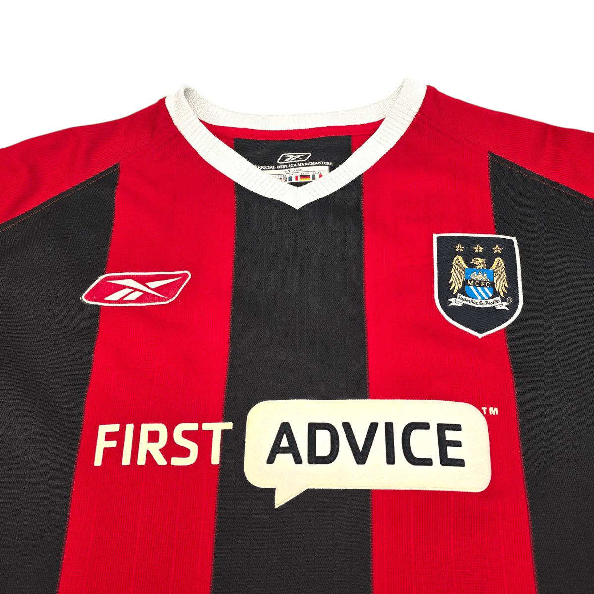 2003/04 Manchester City Away Football Shirt (XL) Reebok #20 McManaman - Football Finery - FF300179