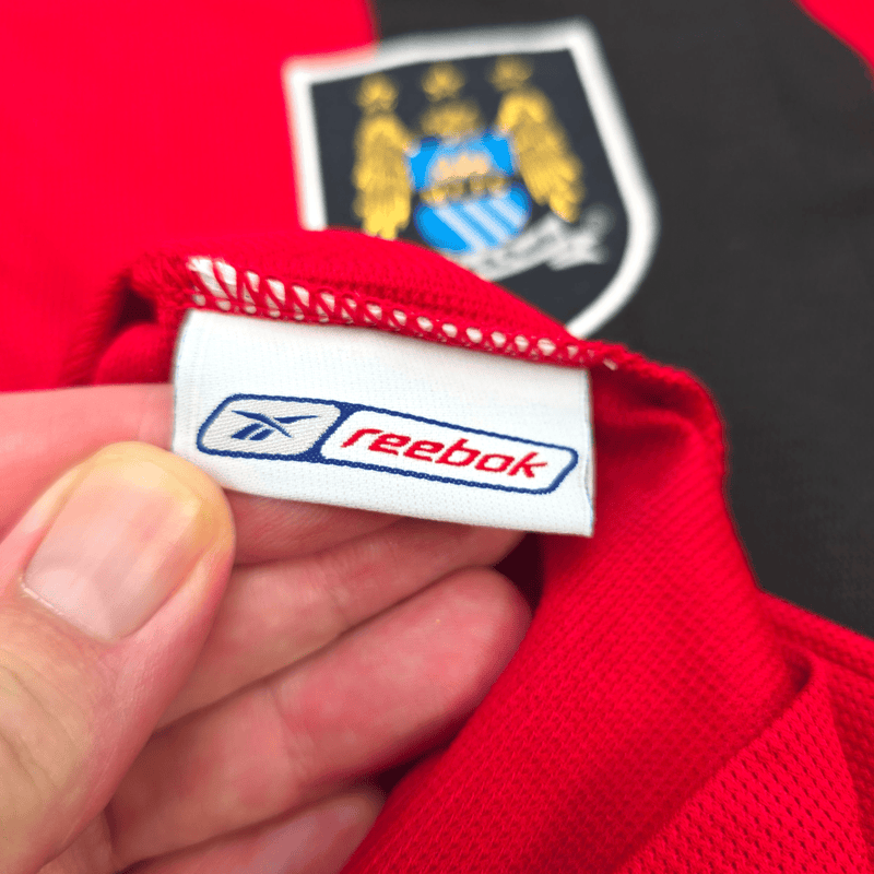 2003/04 Manchester City Away Football Shirt (XL) Reebok 39 Anelka - Football Finery - FF302647