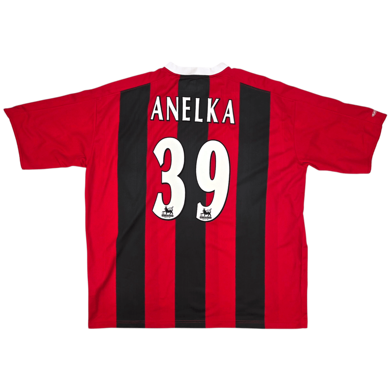 2003/04 Manchester City Away Football Shirt (XL) Reebok 39 Anelka - Football Finery - FF302647