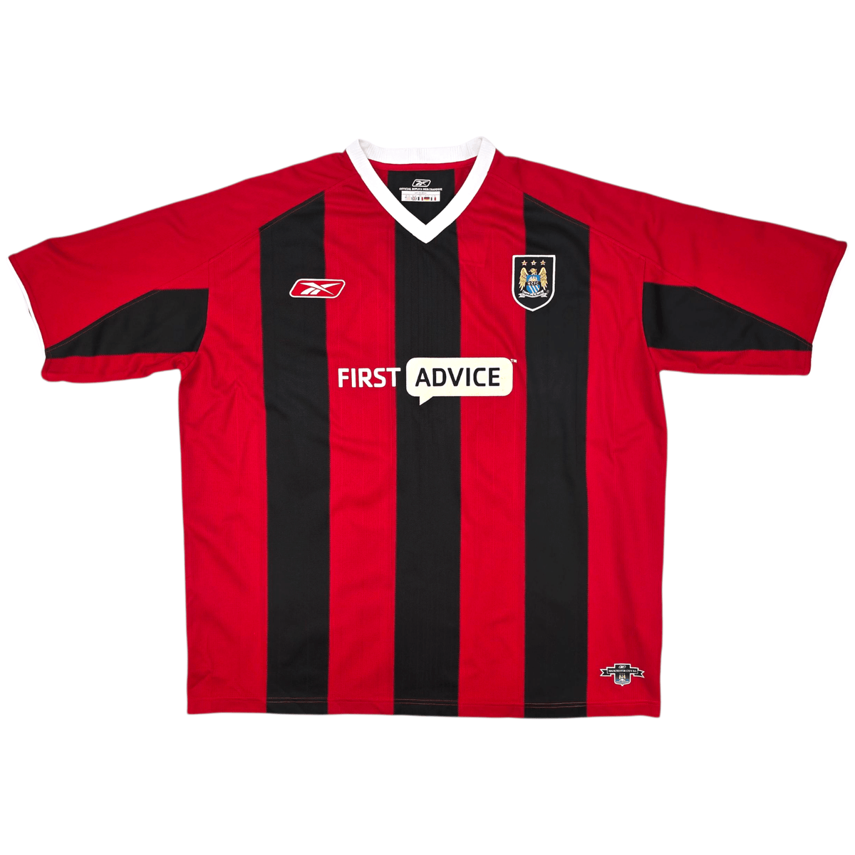 2003/04 Manchester City Away Football Shirt (XL) Reebok 39 Anelka - Football Finery - FF302647