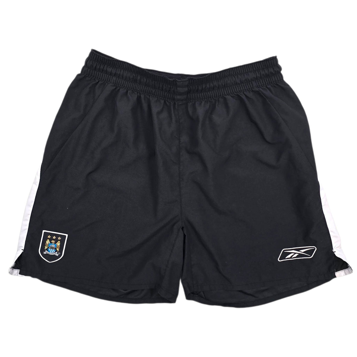 2003/04 Manchester City Football Shorts (L) Reebok | Away - Football Finery - SS10021