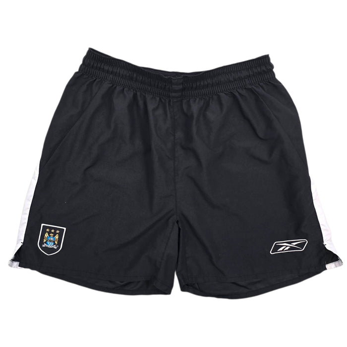 2003/04 Manchester City Football Shorts (L) Reebok | Away - Football Finery - SS10021