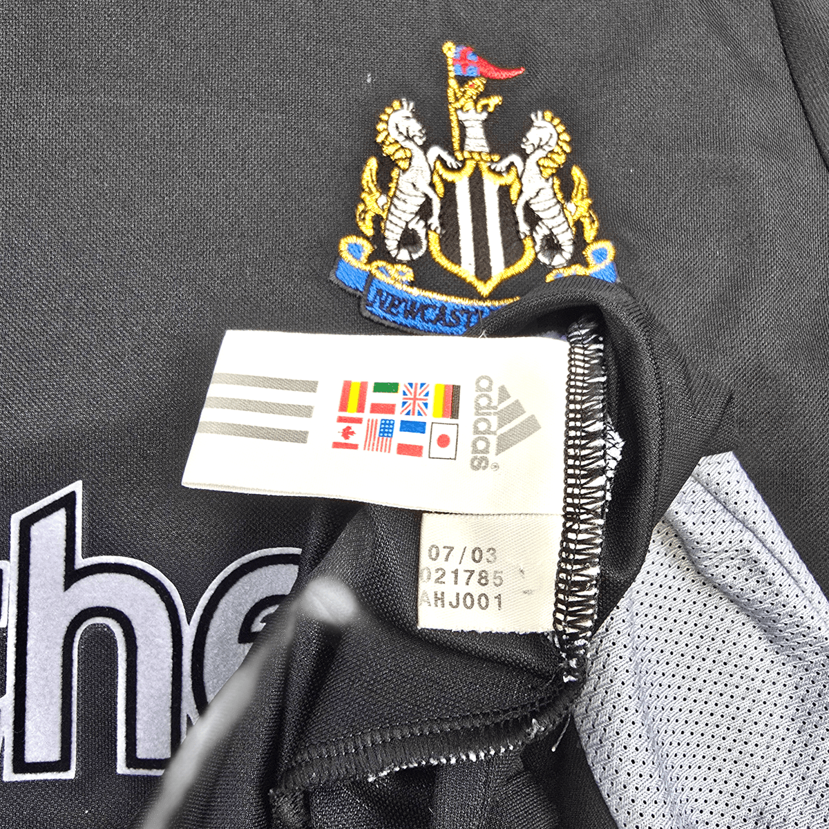 2003/04 Newcastle United Away Football Shirt (S) Adidas 20 Lualua - Football Finery - FF303879