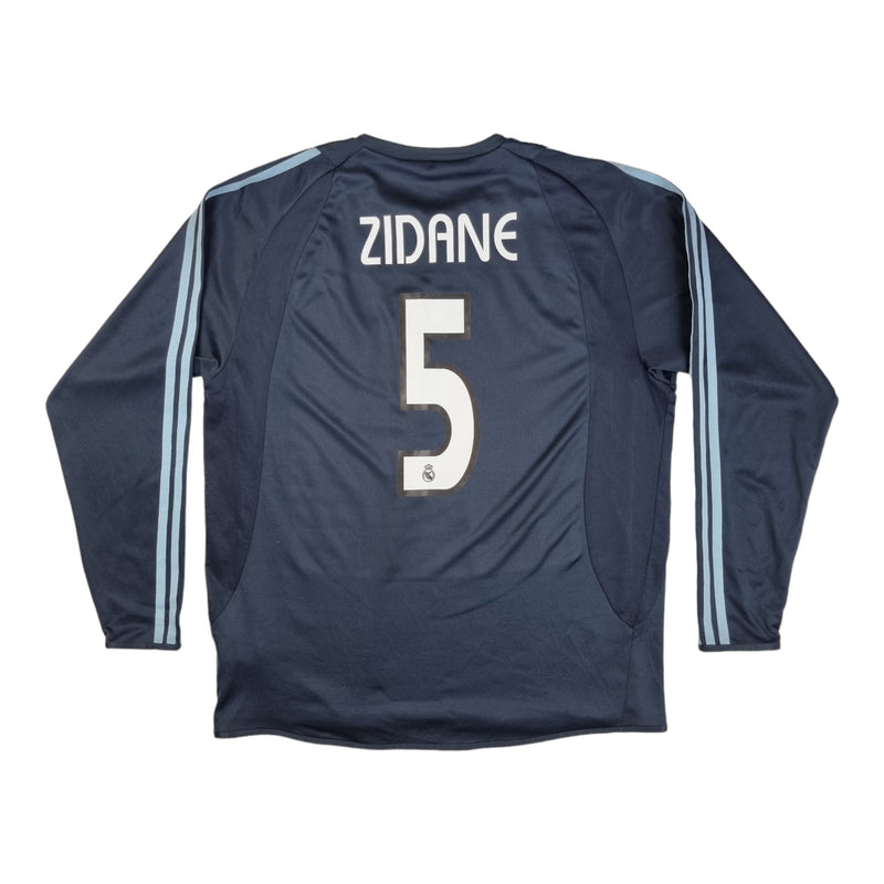 2003/04 Real Madrid Away Football Shirt (L) Adidas #5 Zidane - Football Finery - FF202813