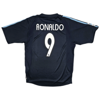2003/04 Real Madrid Away Football Shirt (M) Adidas 9 Ronaldo - Football Finery - FF302465