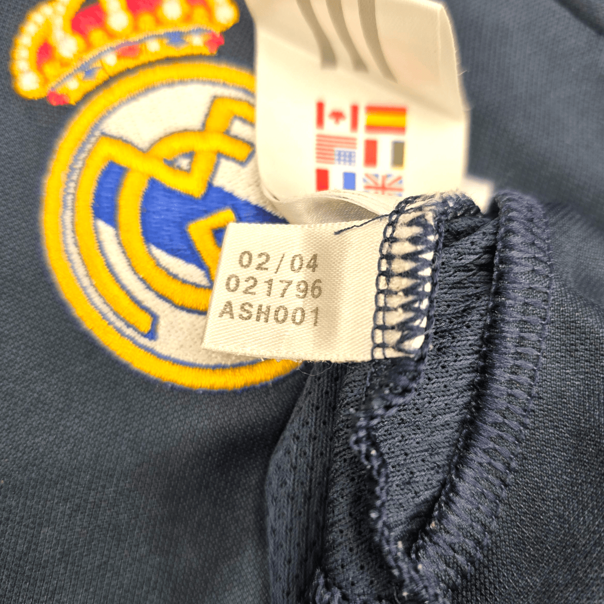 2003/04 Real Madrid Away Football Shirt (M) Adidas 9 Ronaldo - Football Finery - FF302465