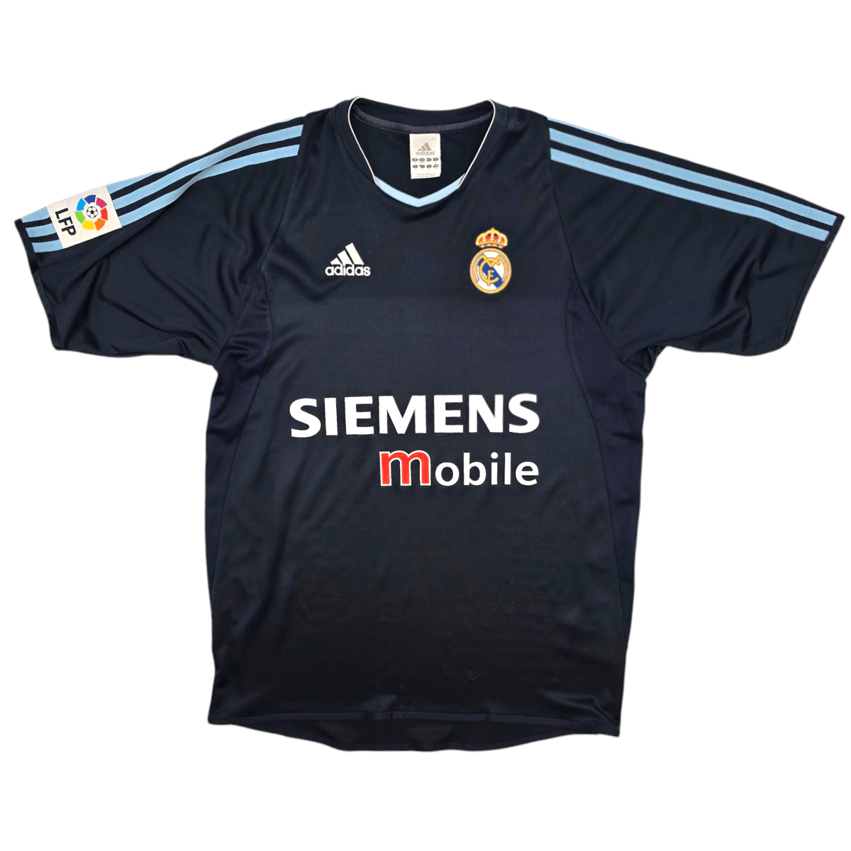 2003/04 Real Madrid Away Football Shirt (S) Adidas #5 Zidane - Football Finery - FF301123