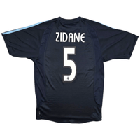 2003/04 Real Madrid Away Football Shirt (S) Adidas #5 Zidane - Football Finery - FF301123