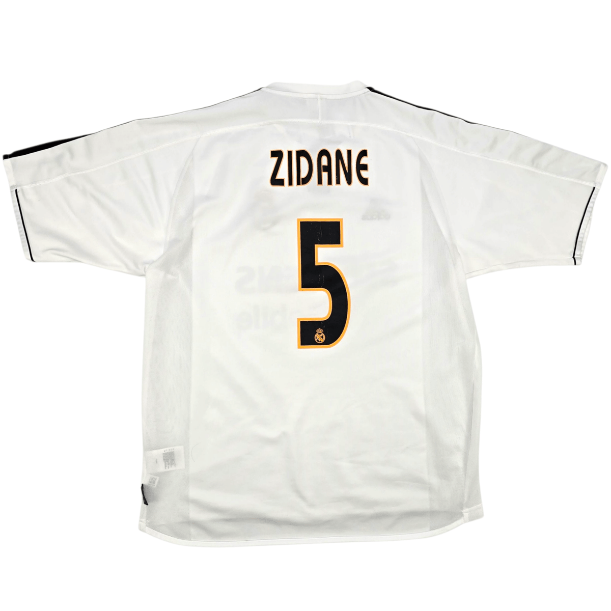2003/04 Real Madrid Home Football Shirt (L) Adidas 5 Zidane - Football Finery - FF302990