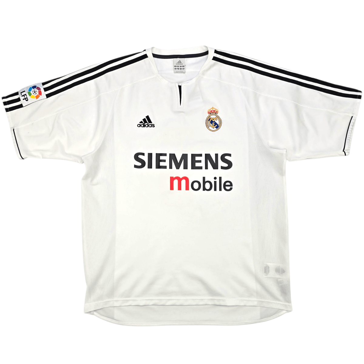 2003/04 Real Madrid Home Football Shirt (L) Adidas 5 Zidane - Football Finery - FF302990