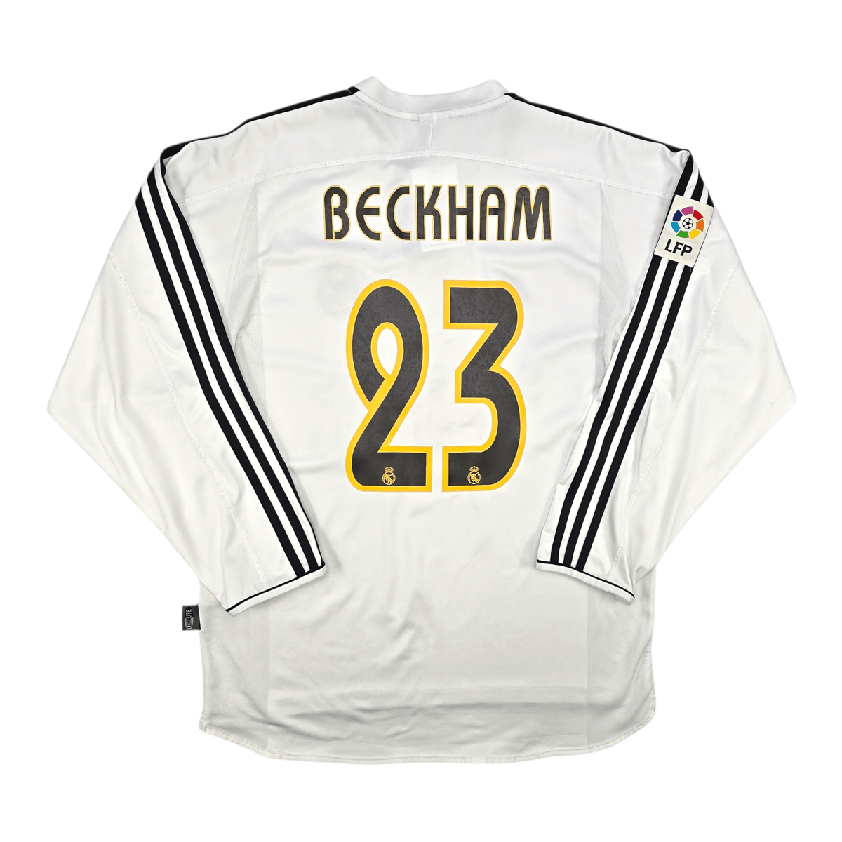2003/04 Real Madrid Home Football Shirt (XL) Adidas 23 Beckham - Football Finery - FF302723