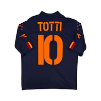 2003/04 Roma Fourth Football Shirt (S) Diadora 10 Totti - Football Finery - FF300822