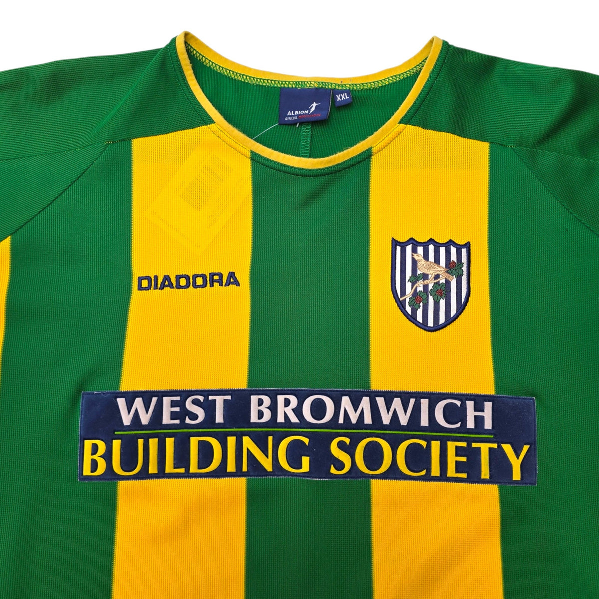 2003/04 West Bromwich Albion Away Football Shirt (2XL) Diadora - Football Finery - FF307251A